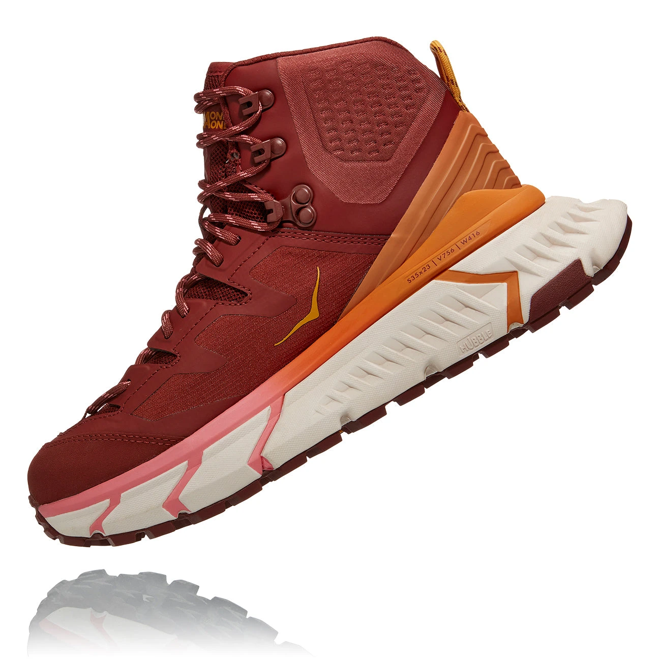 Hoka Women's TenNine Hike GoreTEXHiking Shoes - Cherry Mahogany/Strawberry Ice - Regular (B) - Image 3