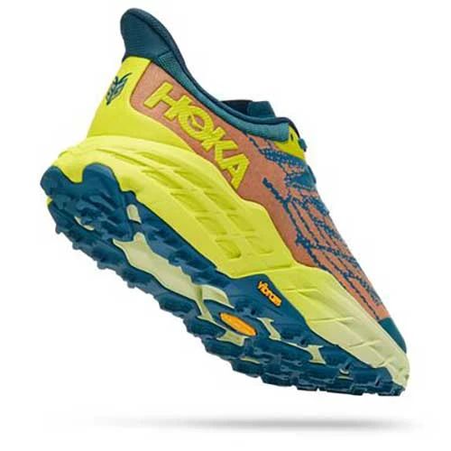 Hoka Men's Speedgoat 5 Trail Shoes - Blue Coral/Evening Primrose - Regular (D) - Image 3