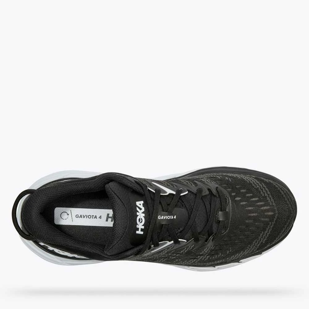 Hoka Men's Gaviota 4 - Black/White - Wide (2E) - Image 5