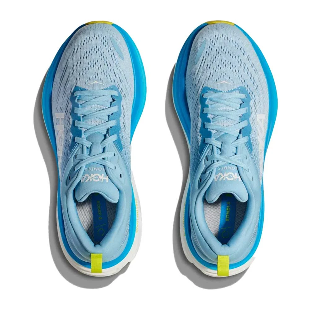 Hoka Men's Bondi 8 Running Shoe - Airy Blue/Diva Blue - Wide (2E) - Image 3