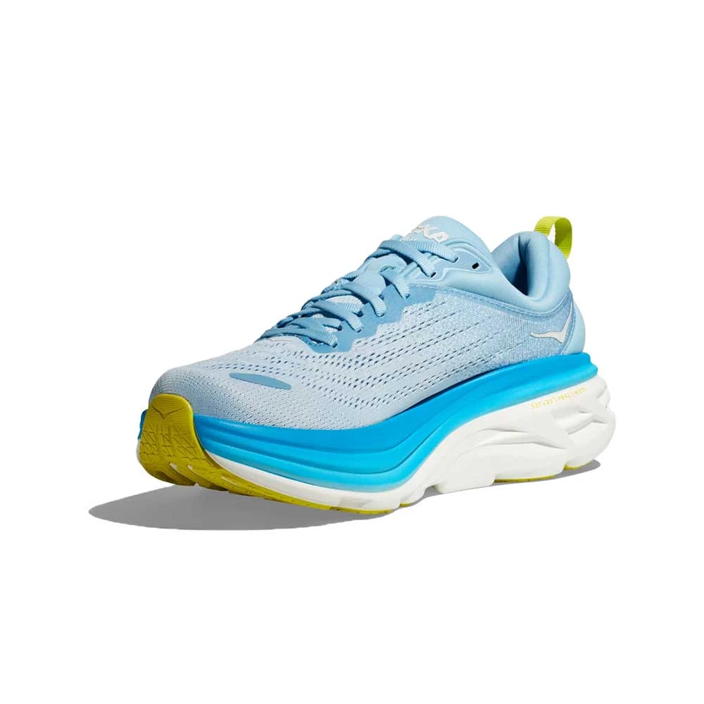 Hoka Men's Bondi 8 Running Shoe - Airy Blue/Diva Blue - Wide (2E) - Image 2