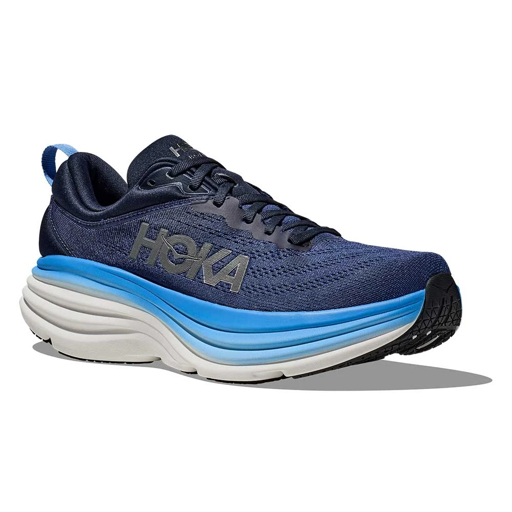 Hoka Men's Bondi 8 Running Shoe - Outer Space/All Aboard - Wide (2E) - Image 2
