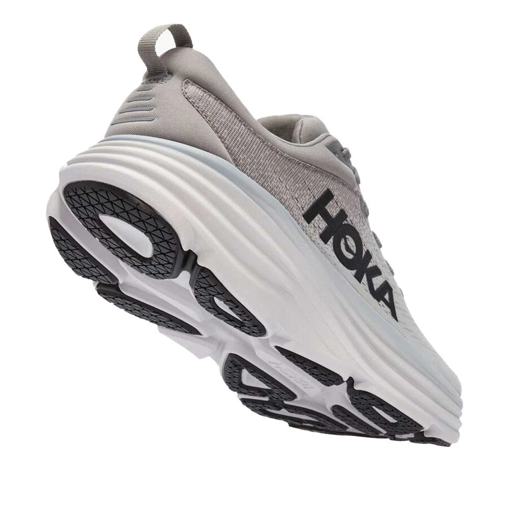 Hoka Men's Bondi 8 Running Shoes- Sharkskin/Harbor Mist- Regular (D) - Image 4