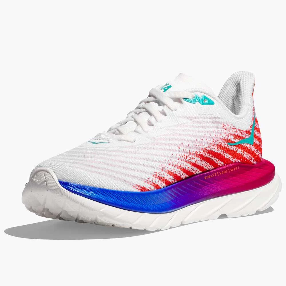 Hoka Women's Mach 5 - White/Flame - Regular (B) - Image 2