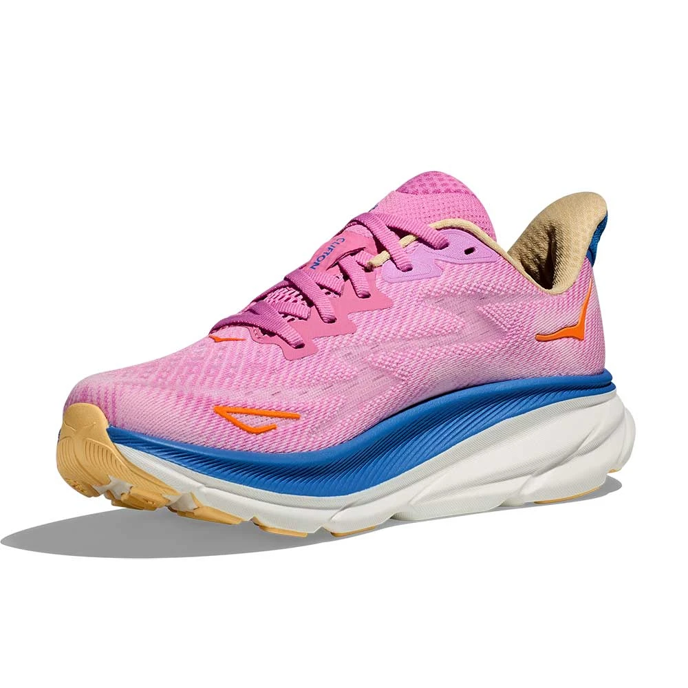 Hoka Women's Clifton 9 Running Shoe - Cyclamen/Sweet Lilac - Wide (D) - Image 3