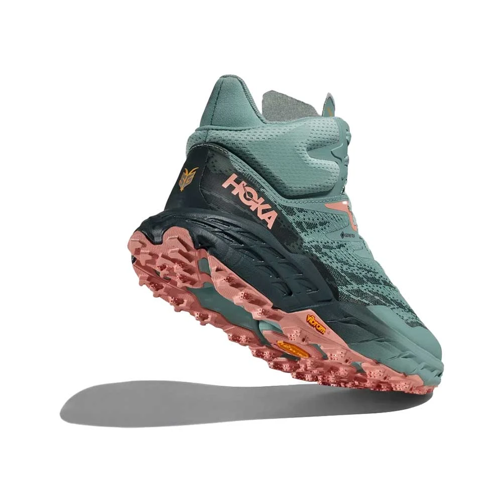 Hoka Women's Speedgoat 5 Mid GTX Trail Running Shoe - Agave/Spruce - Regular (B) - Image 3