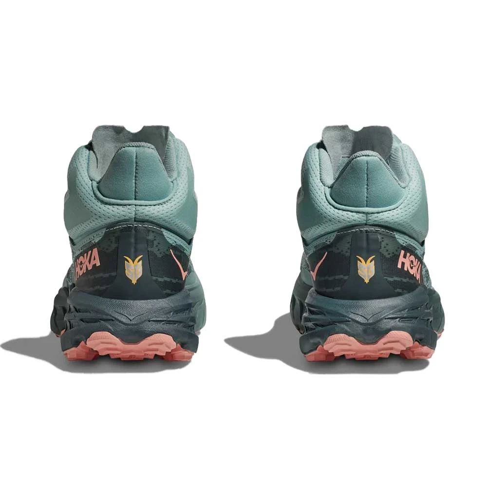 Hoka Women's Speedgoat 5 Mid GTX Trail Running Shoe - Agave/Spruce - Regular (B) - Image 4