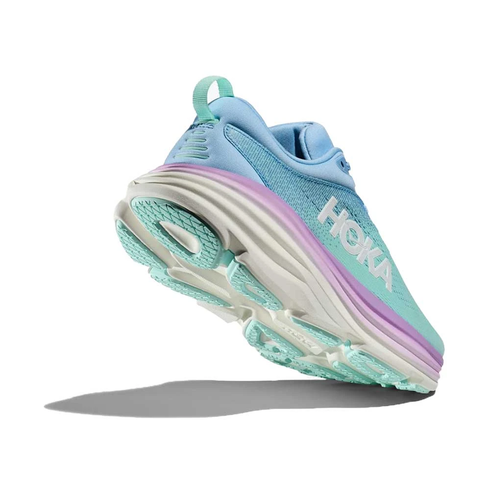Hoka Women's Bondi 8 Running Shoe - Airy Blue/Sunlit Ocean - Regular (B) - Image 4