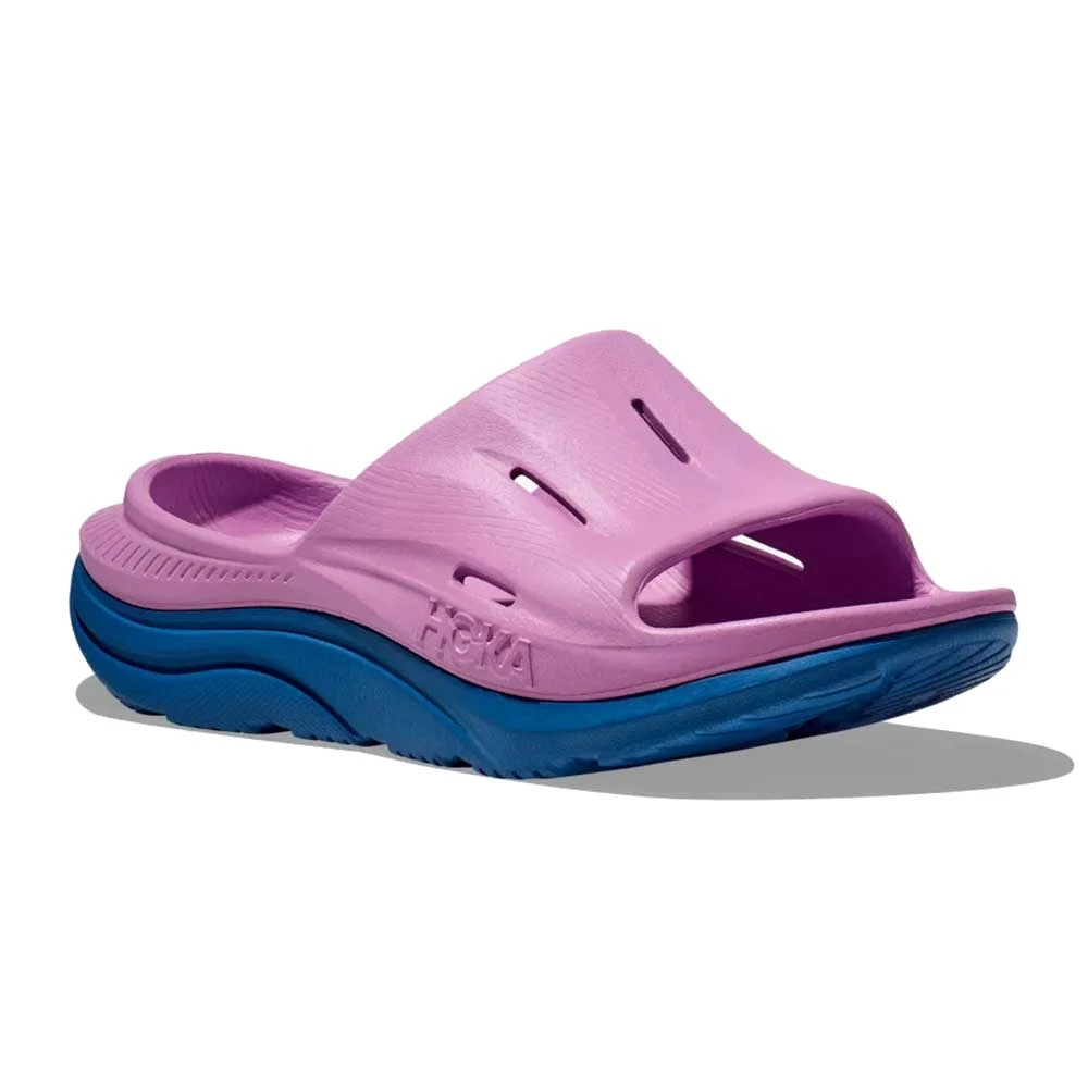 Hoka Unisex Ora Recovery Slide 3 - Cyclamen/Coastal Sky - Image 2