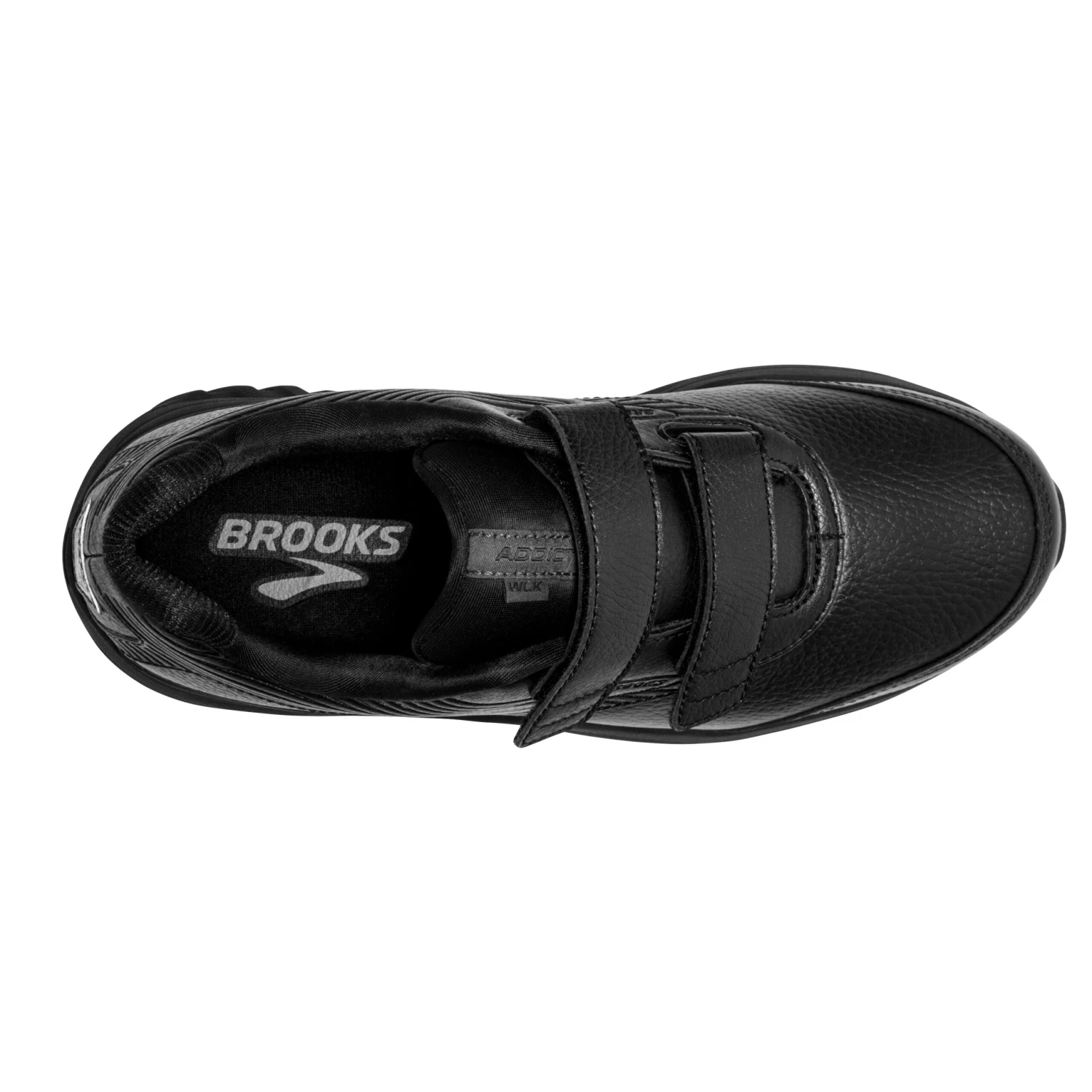 BROOKS Women's Addiction Walker VStrap 2Walking Shoe- Black/Black- Wide (D) - Image 5