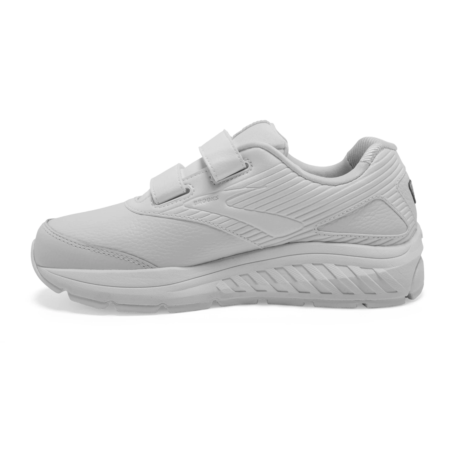 BROOKS Women's Addiction Walker VStrap 2 Walking Shoe -White/White- Wide (D) - Image 2