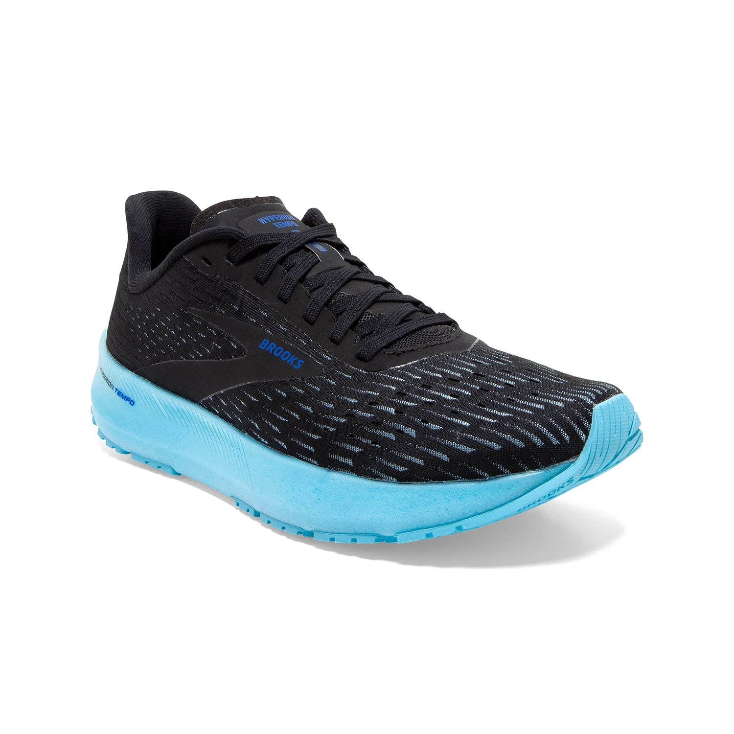 BROOKS Women's Hyperion Tempo Running Shoe - Black/Iced Aqua/Blue - Regular (B) - Image 3