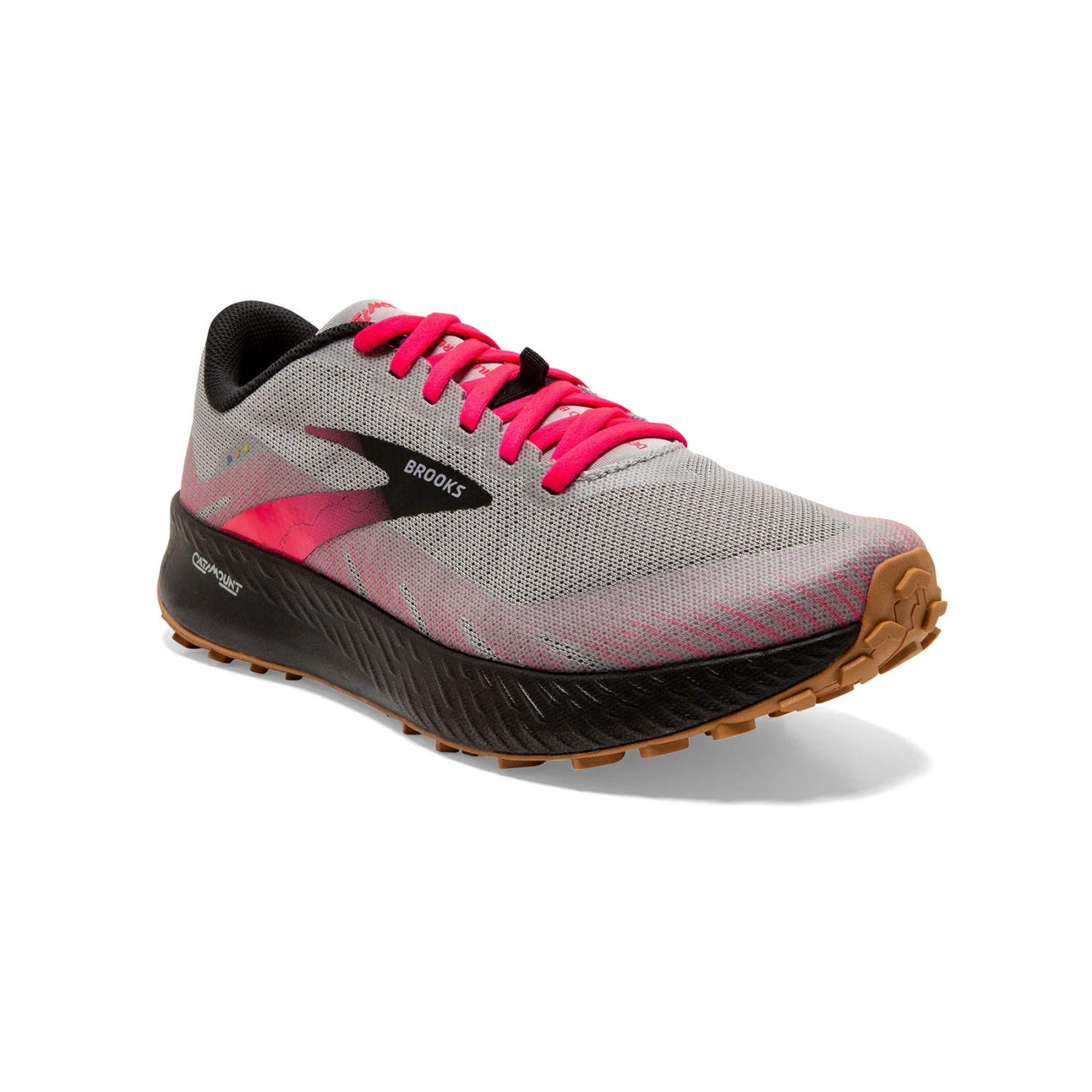 BROOKS Women's Catamount Trail Running Shoe - Alloy/Pink/Black - Regular (B) - Image 3