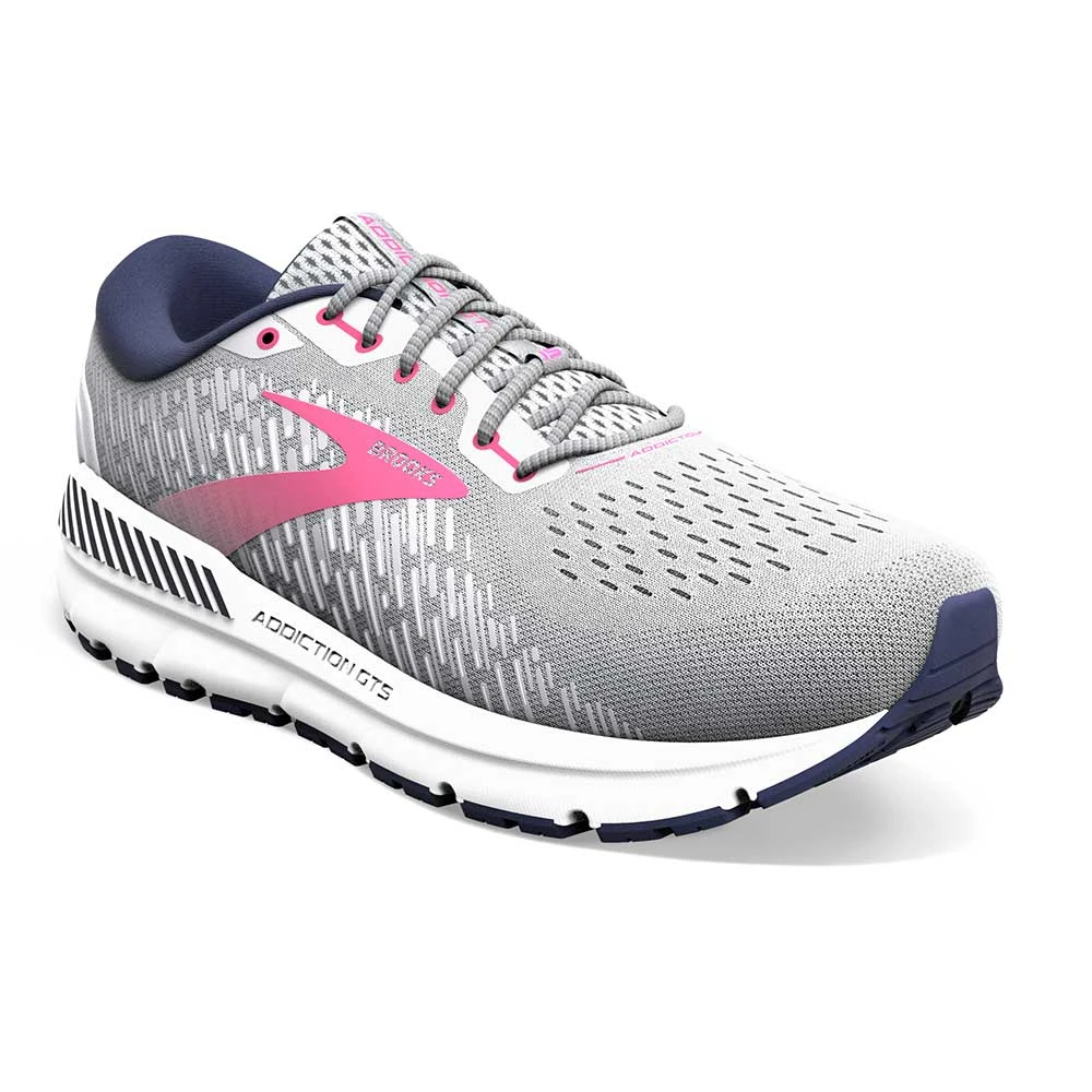 BROOKS Women's Addiction GTS 15 Running Shoe - Oyster/Peacoat/Lilac Rose - Extra Wide (2E) - Image 4