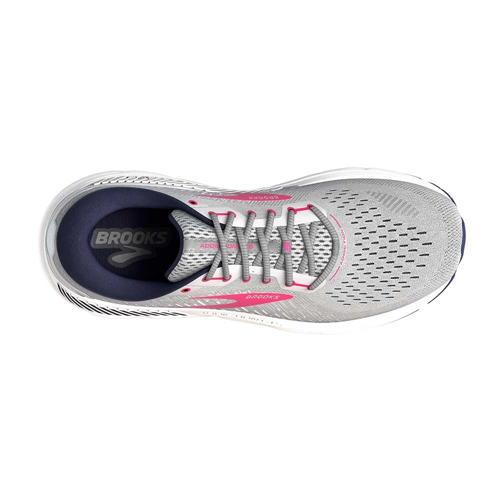BROOKS Women's Addiction GTS 15 Running Shoe - Oyster/Peacoat/Lilac Rose - Extra Wide (2E) - Image 3