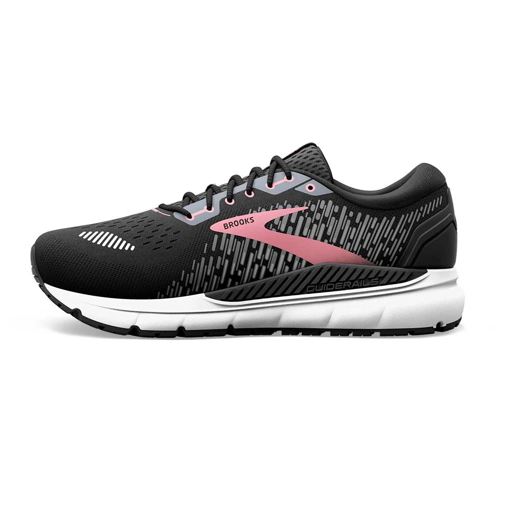 BROOKS Women's Addiction GTS 15 Running Shoe- Black/Ebony/Mauvewood- Extra Wide (2E) - Image 3