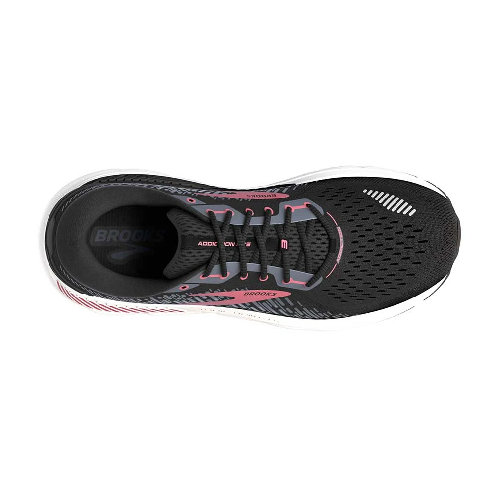 BROOKS Women's Addiction GTS 15 Running Shoe- Black/Ebony/Mauvewood- Extra Wide (2E) - Image 5