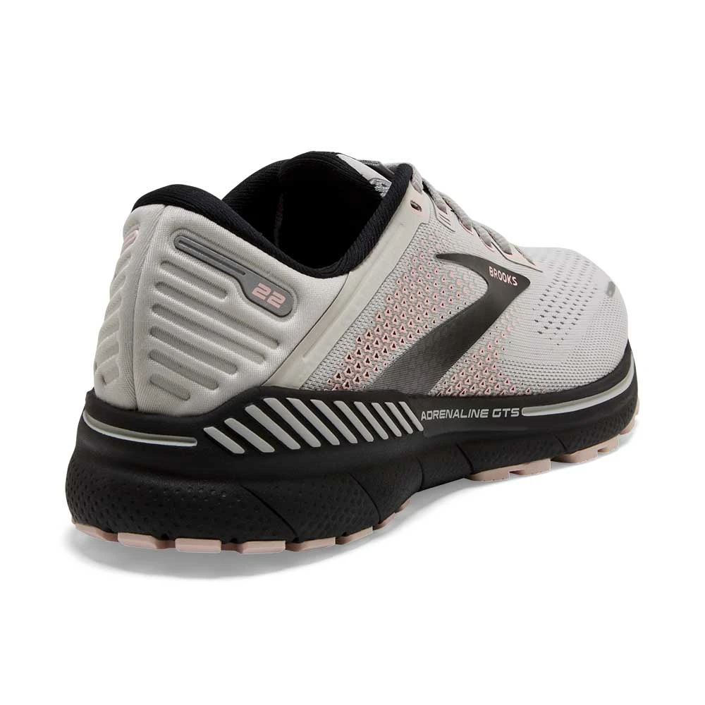 BROOKS Women's Adrenaline GTS 22 Running Shoe- Grey/Rose/Tawny Port- Regular (B) - Image 5