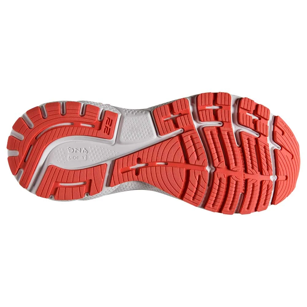 BROOKS Women's Adrenaline GTS 22 Running Shoe- Coral/Latigo Bay/White- Regular (B) - Image 6