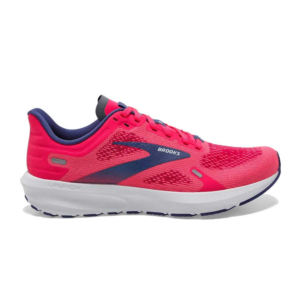 BROOKS Women's Launch 9 Running Shoe- Pink/Fuchsia/Cobalt- Regular (B)
