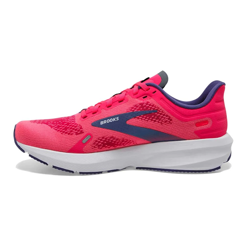 BROOKS Women's Launch 9 Running Shoe- Pink/Fuchsia/Cobalt- Regular (B) - Image 4