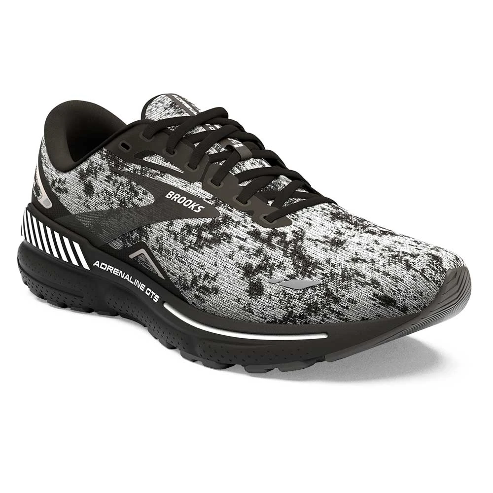 BROOKS Men's Adrenaline GTS 23 Running Shoe - White/Grey/Black- Regular (2E) - Image 2