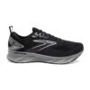 BROOKS Women's Levitate 6 Running Shoe- Black/Ebony/White- Regular (B)