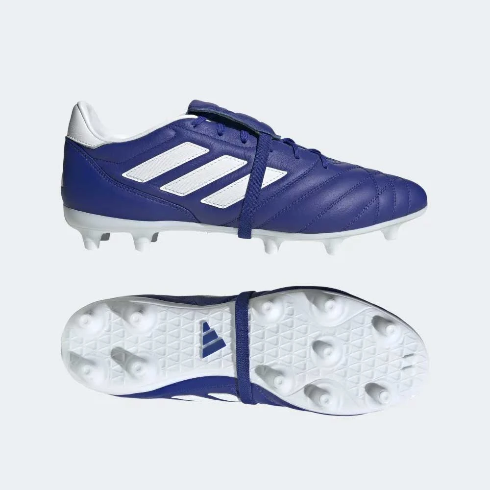 Unisex Adidas Copa Gloro FG Soccer Shoe- Blue/Ftwr White - Regular (D) - Image 7