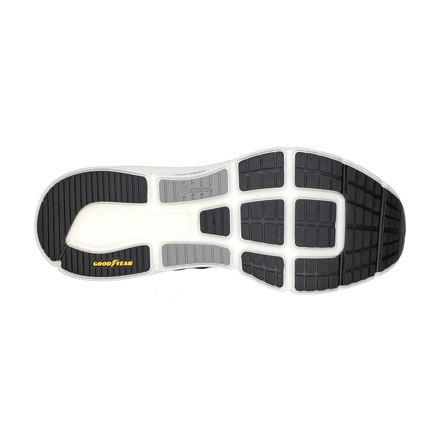 Skechers Men's GOrun Ride 9 Running Shoe - Black/White - Regular (D) - Image 3