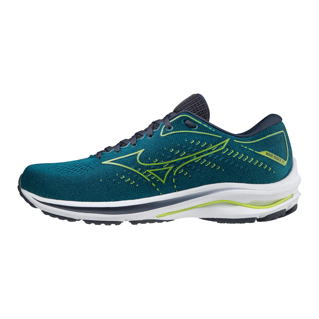 Mizuno Men's Wave Rider 25 Running Shoe - Harbor Blue - Regular (D) - Image 2