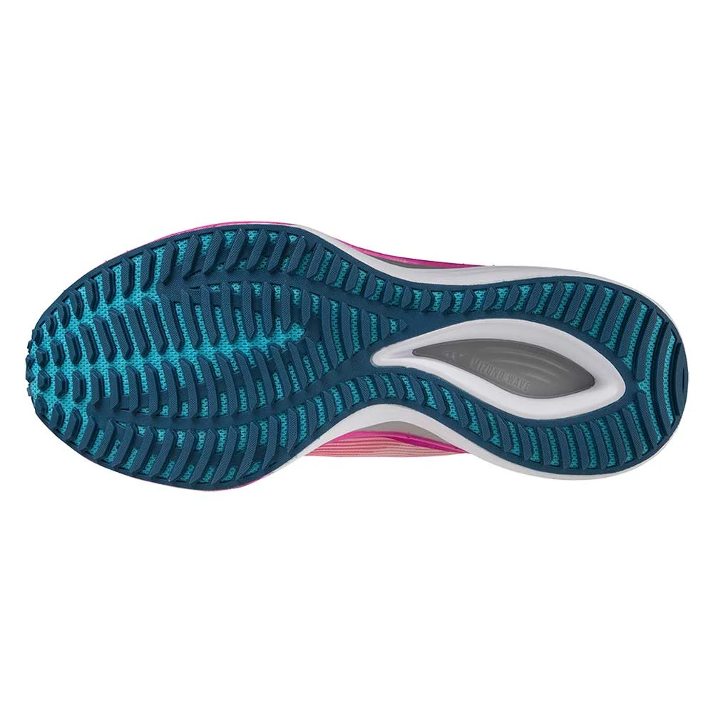 Mizuno Women's Wave Rebellion Flash Running Shoe - White/Silver - Regular (B) - Image 5