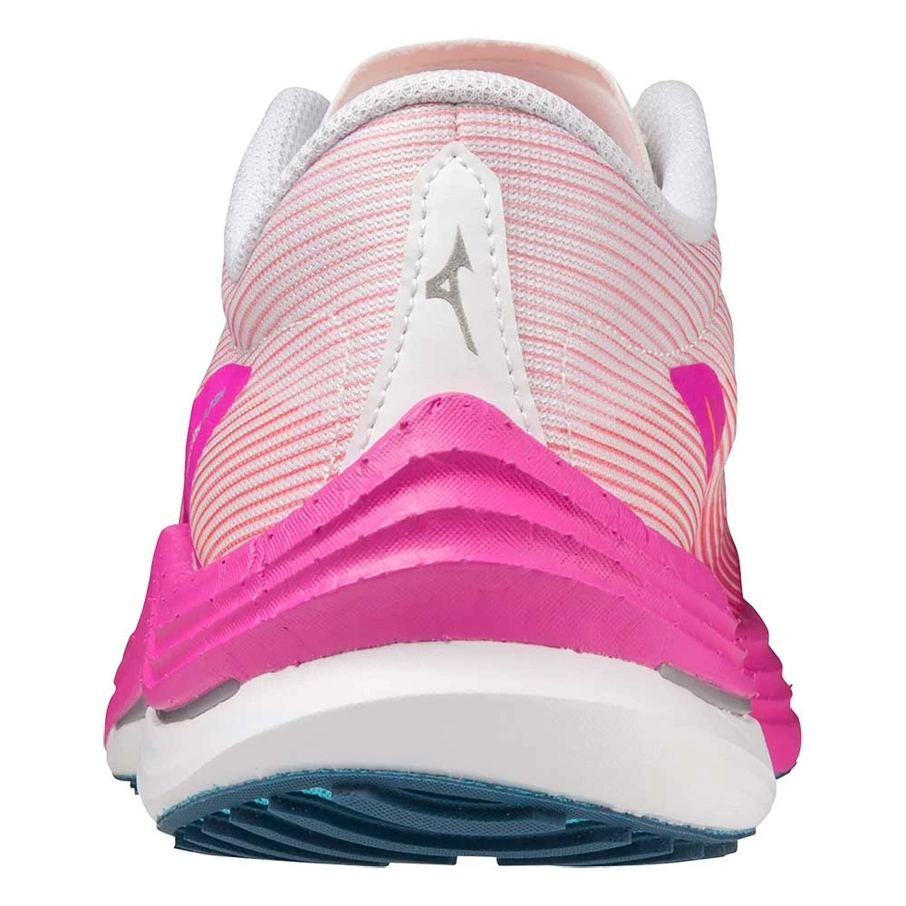 Mizuno Women's Wave Rebellion Flash Running Shoe - White/Silver - Regular (B) - Image 4