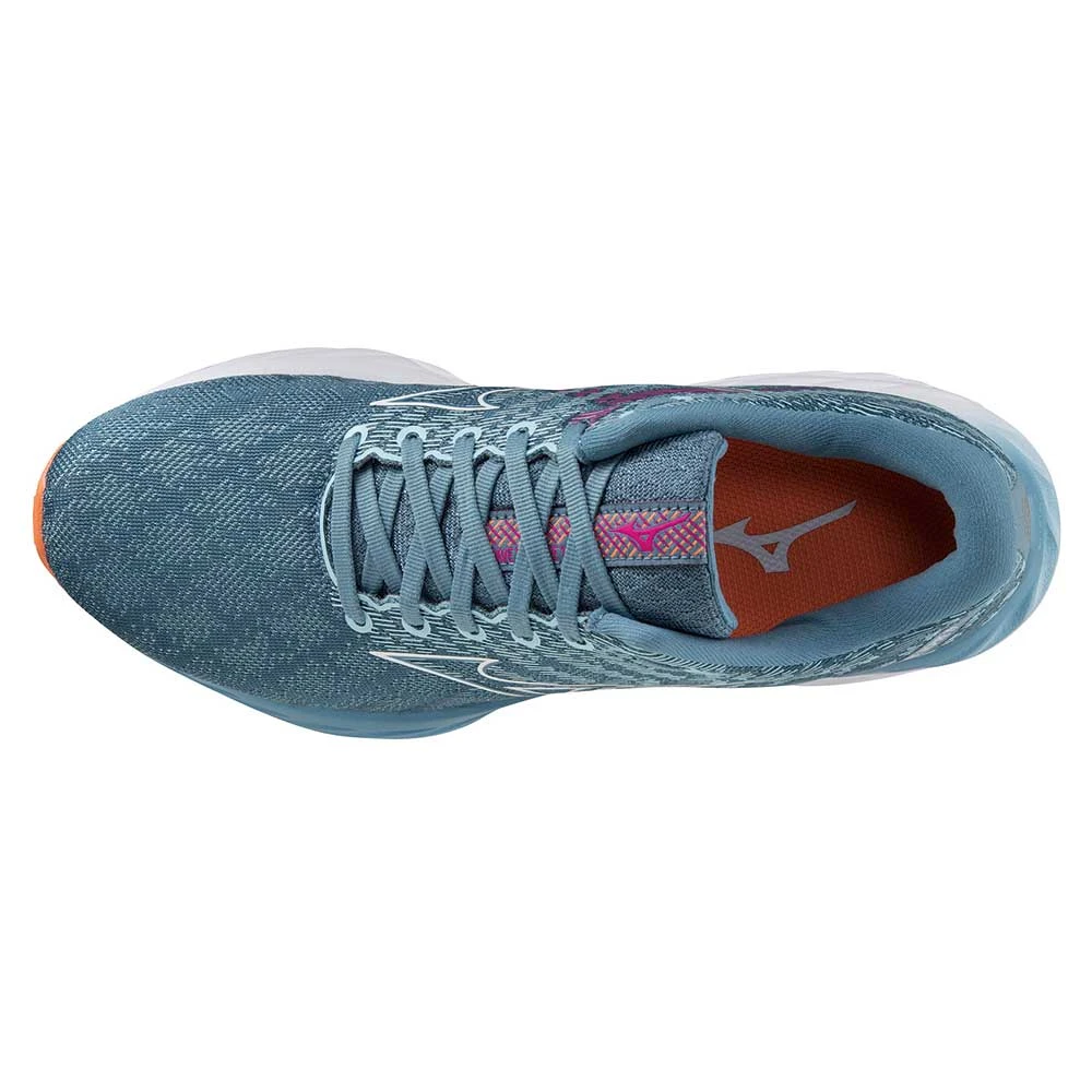 Mizuno Women's Wave Inspire 19 Running Shoe- Provincial Blue/White- Regular (B) - Image 5