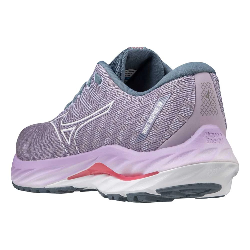 Mizuno Women's Wave Inspire 19 Running Shoe- Wisteria/China Blue- Regular (B) - Image 7