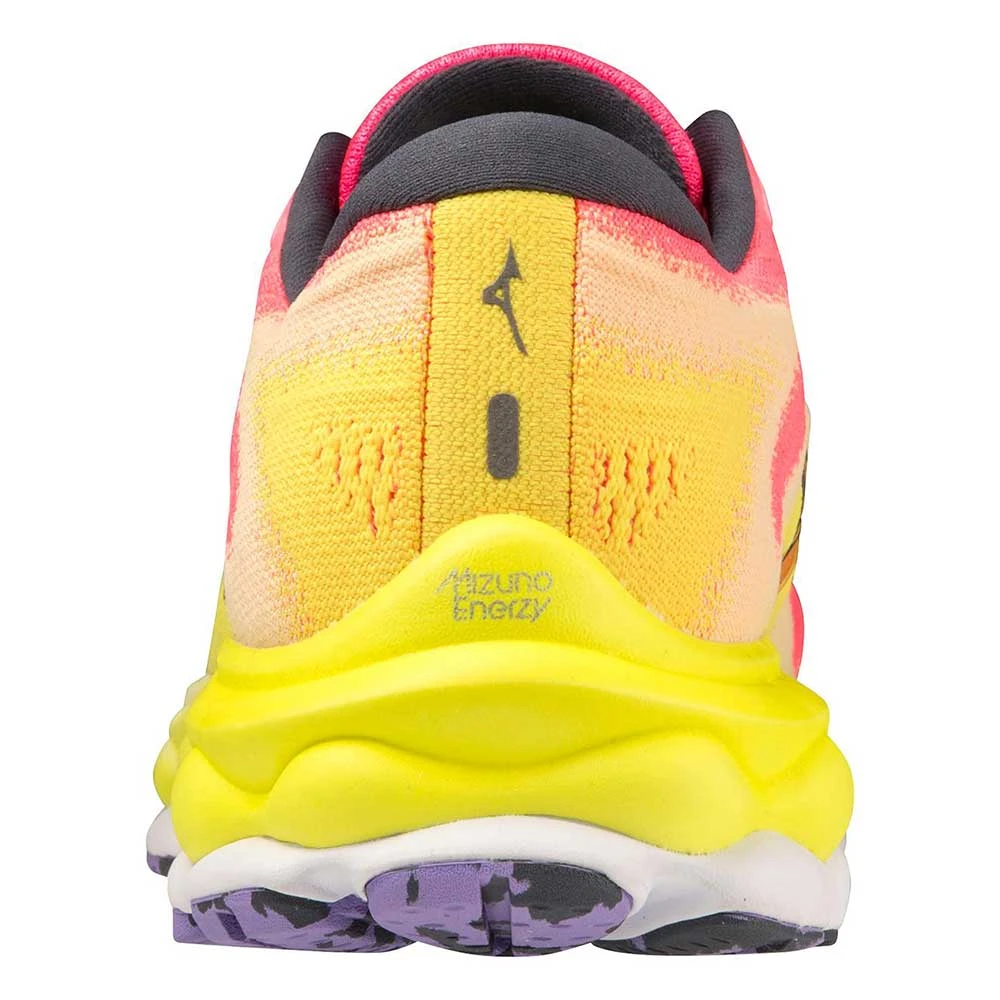 Mizuno Women's Wave Sky 7 Running Shoe - High/Vis Pink/Ombre Blue - Regular (B) - Image 8