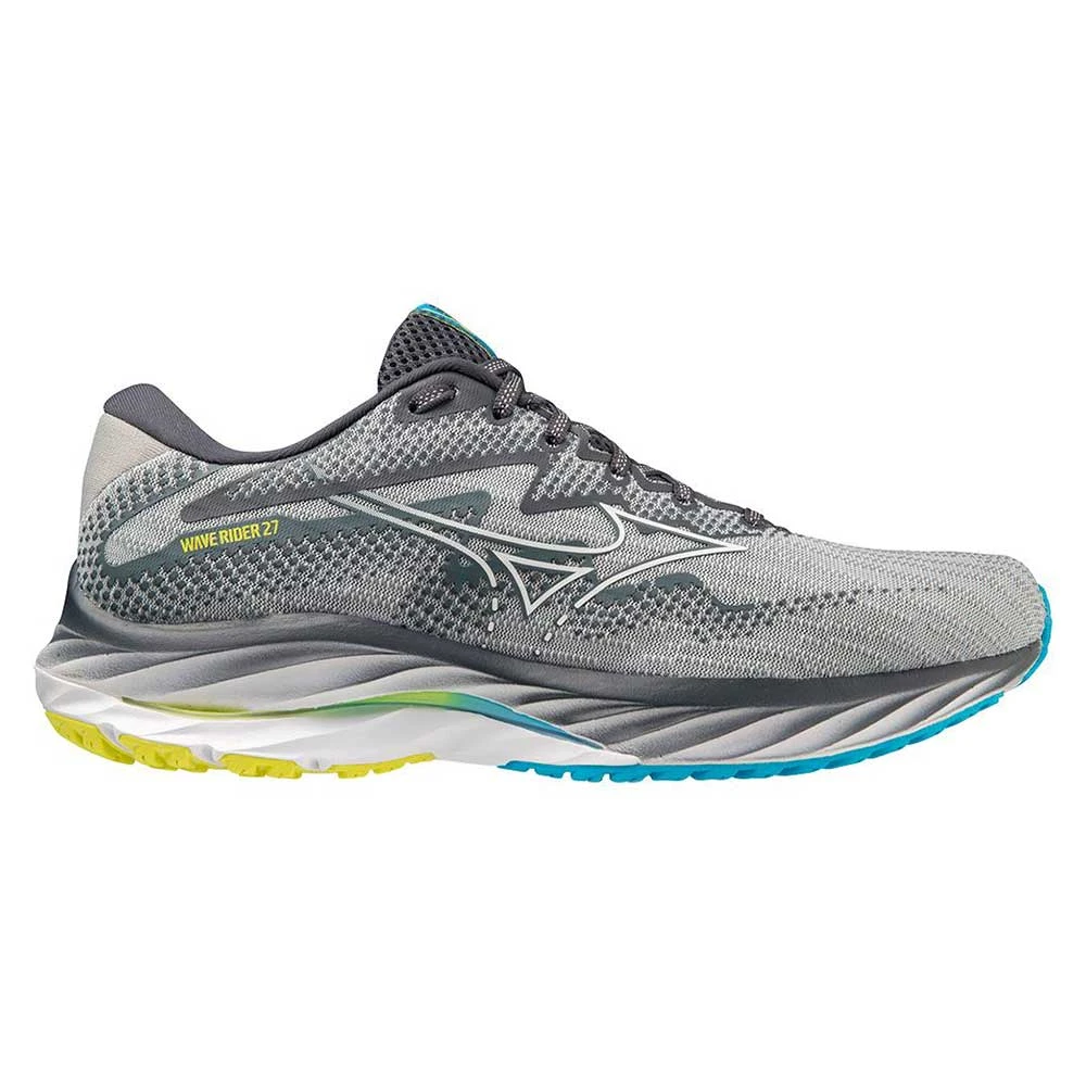 Mizuno Men's Wave Rider 27 Running Shoe - Pearl Blue/White - Regular (D) - Image 5