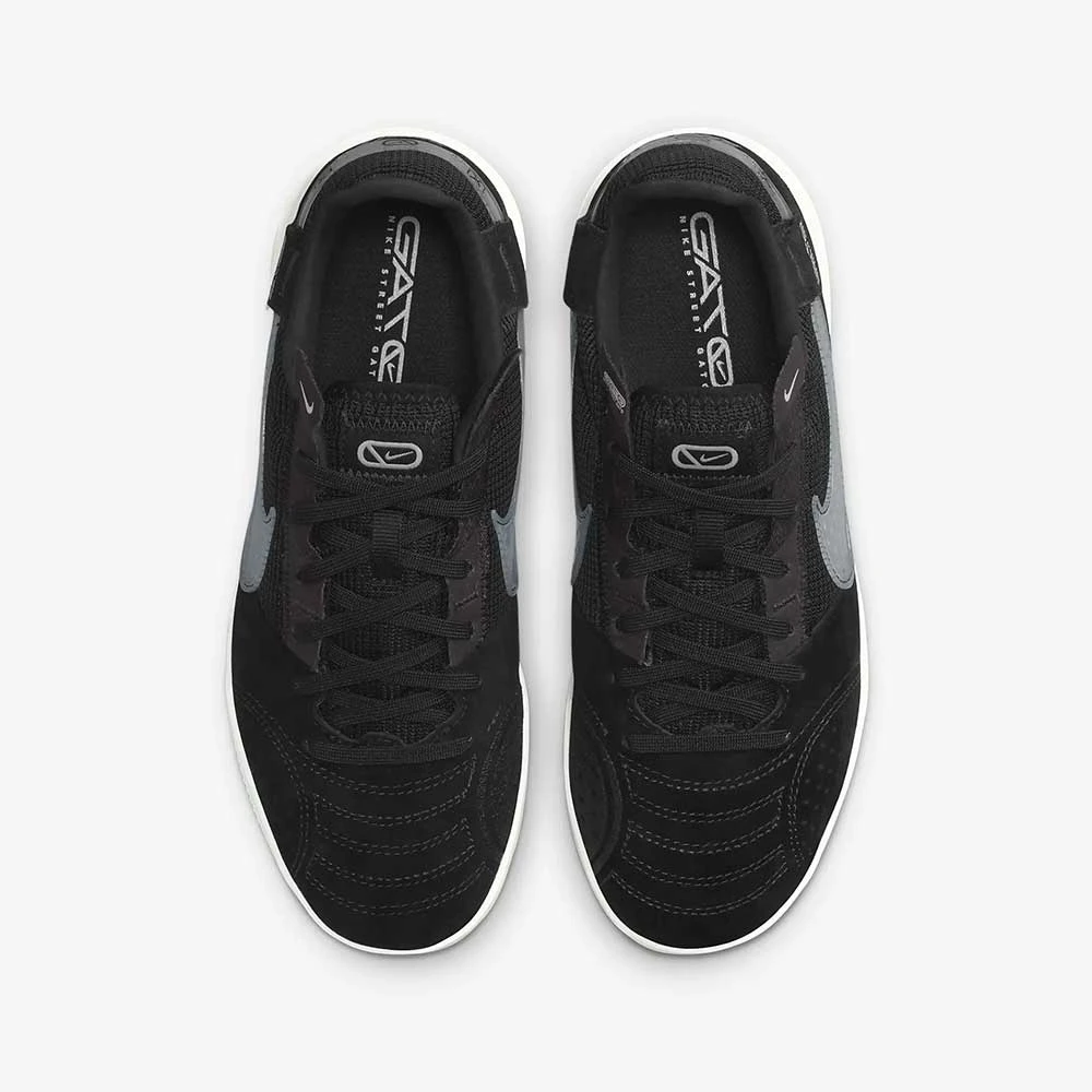 JR Nike Streetgato Soccer Shoe - Black/Summit White - Image 7