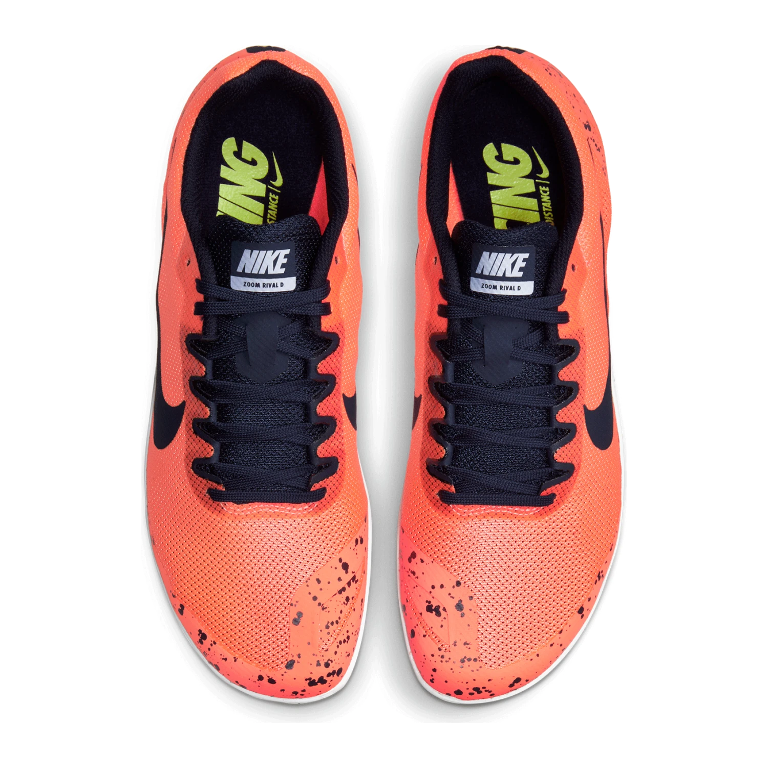 Nike Unisex Zoom Rival D 10 Track Spike - Bright Mango/Blackened Blue/Purple Pulse-Regular (D) - Image 4