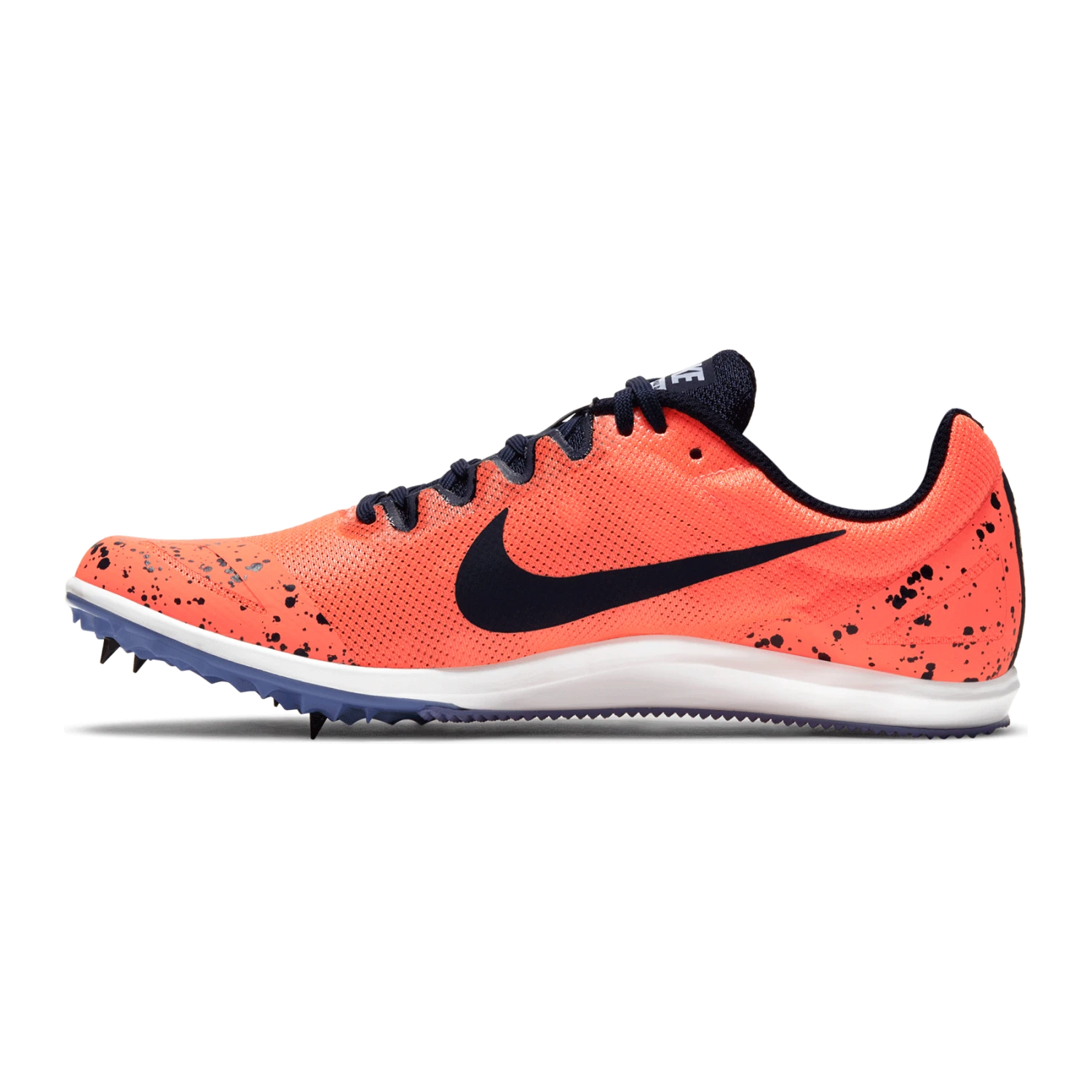 Nike Unisex Zoom Rival D 10 Track Spike - Bright Mango/Blackened Blue/Purple Pulse-Regular (D) - Image 2