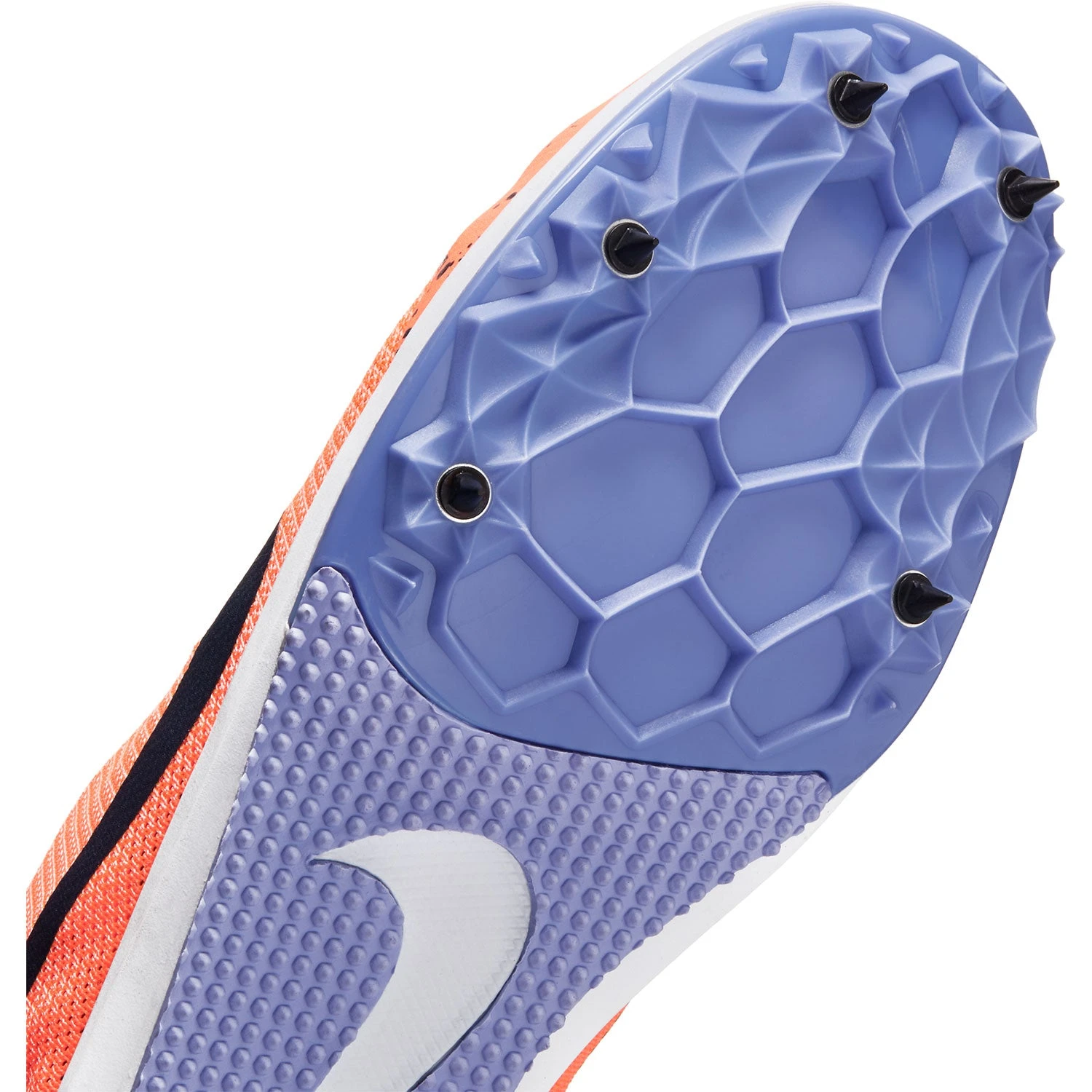Nike Unisex Zoom Rival D 10 Track Spike - Bright Mango/Blackened Blue/Purple Pulse-Regular (D) - Image 7