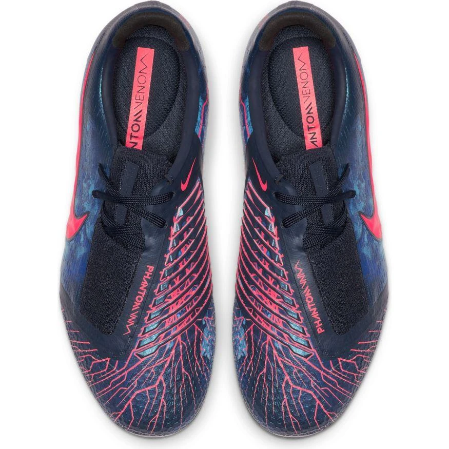 Nike Jr Phantom Venom Elite FG Soccer Cleat - Obsidian/White/Black - Image 6