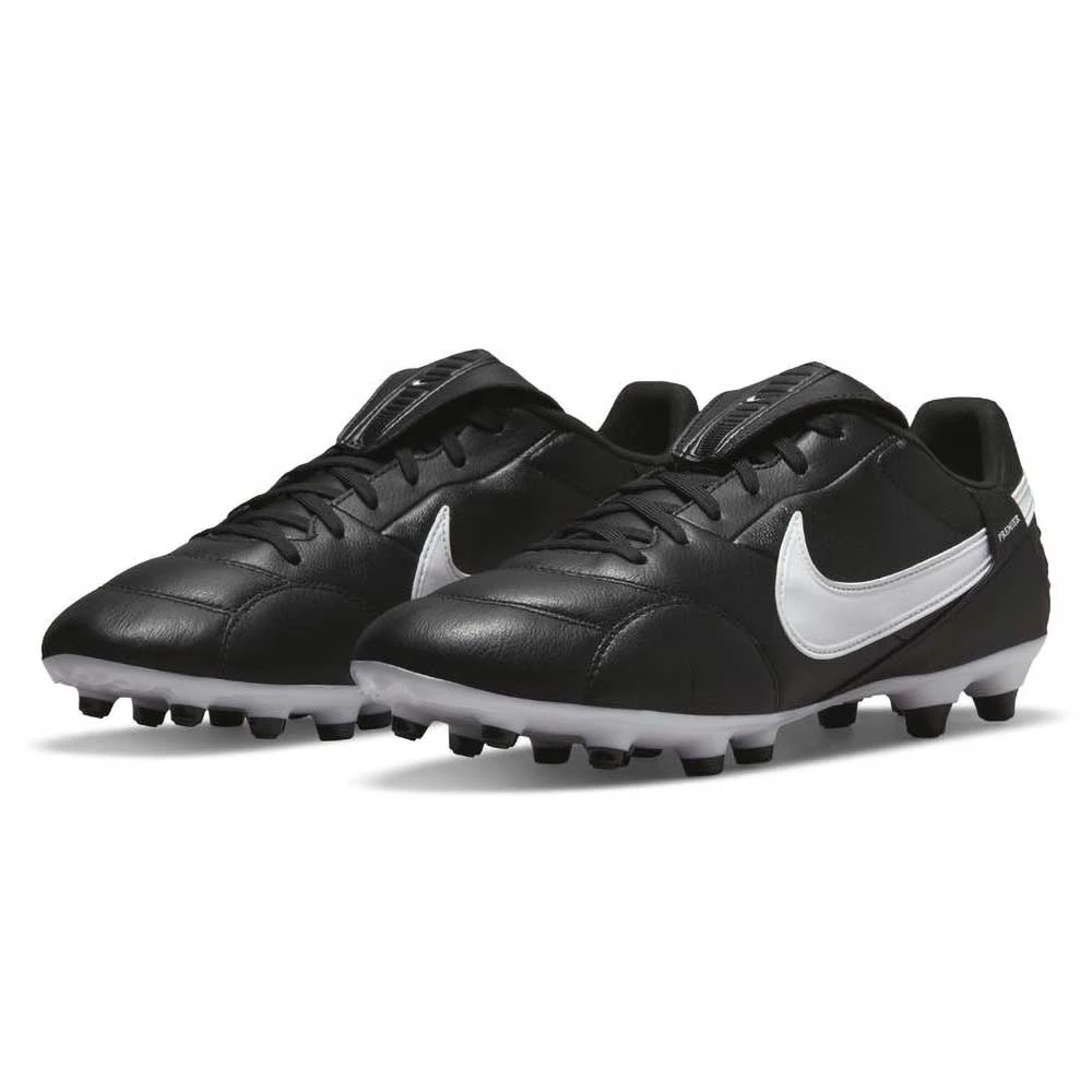 Nike Unisex Premier III FG Soccer Shoe- Black/White - Image 2