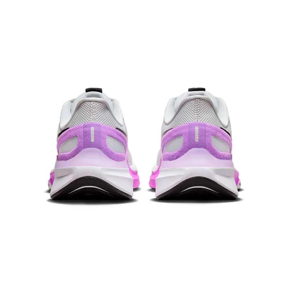 Women's Nike Air Zoom Structure 25 Running Shoe - White/Black-Pure Platinum-Fuchsia Dream- Regular (B) - Image 6