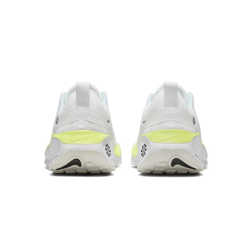 Men's Nike React Infinity Run Flyknit 4 Running Shoe- White/Light Lemon Twist/Volt/Black- Regular (B) - Image 5