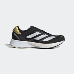 ADIDAS Women's Adizero Adios 6 Running Shoe - Core Black / Cloud White / Wonder White - Regular (B)