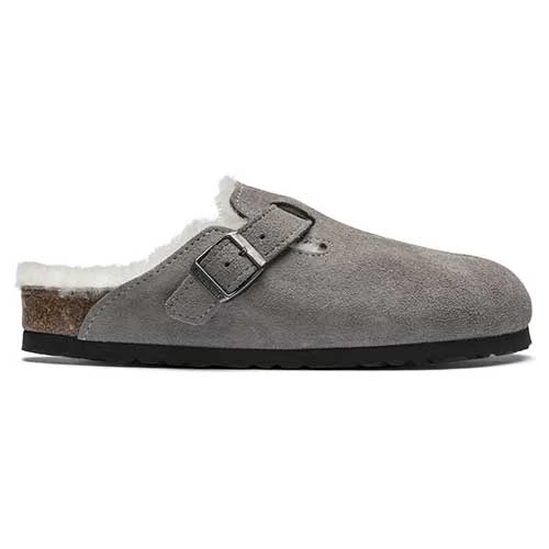 Birkenstock Boston Shearling - Stone - Regular/Wide - Image 2