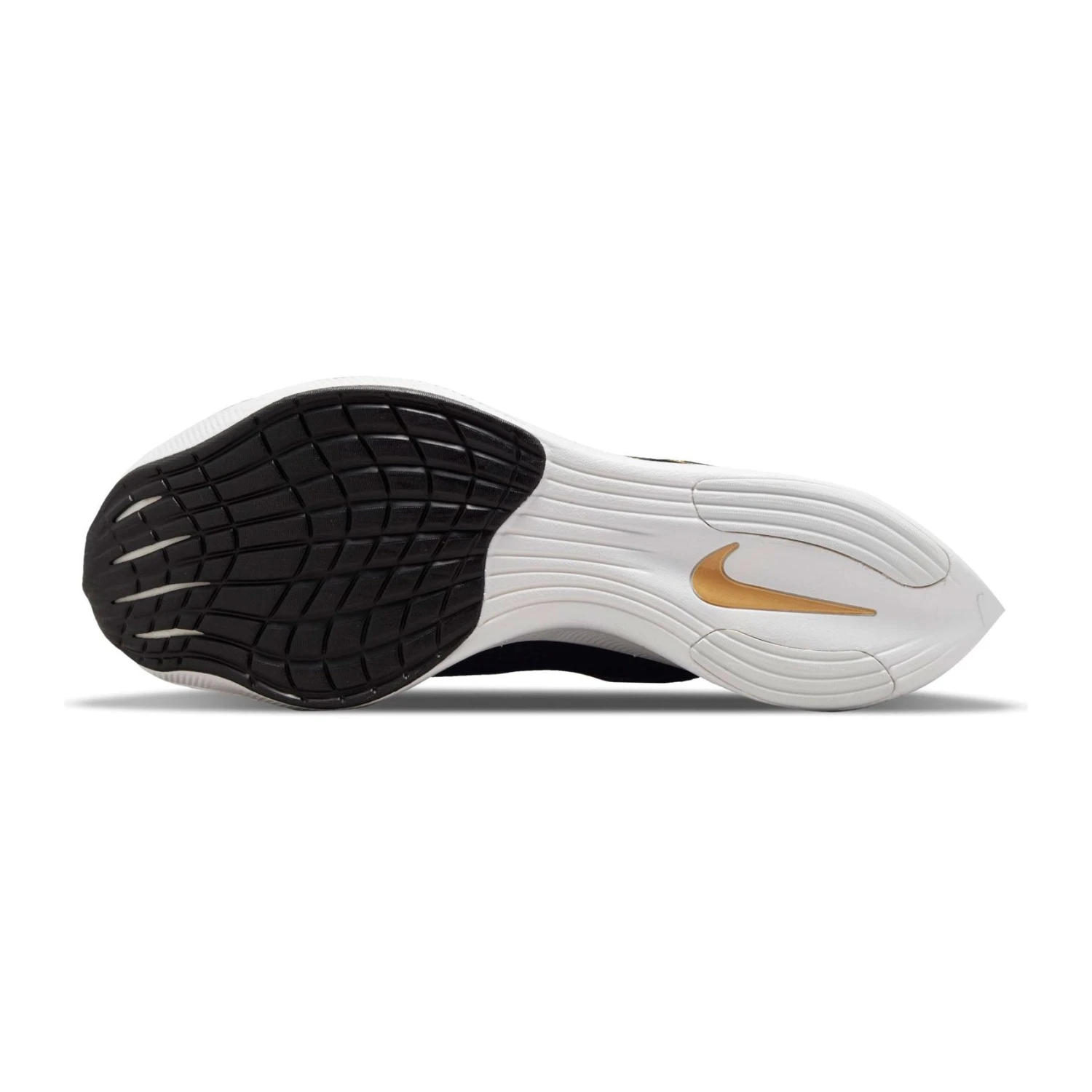 Nike Men's ZoomX Vaporfly Next % 2 Racing Shoe - Black/White/Metallic Gold Coin - Regular (D) - Image 3