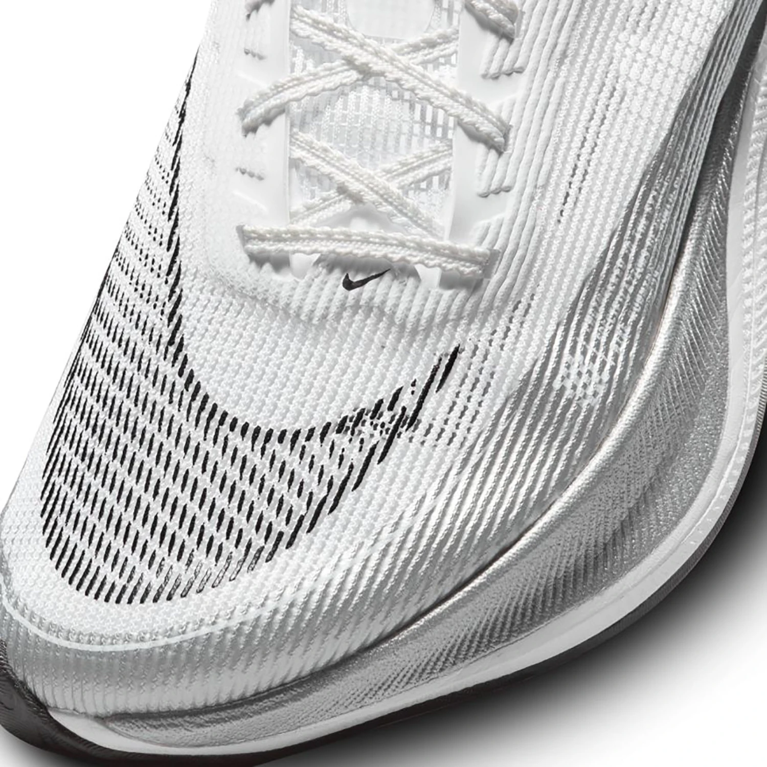 Nike Women's ZoomX Vaporfly Next% 2 Running Shoe - White/Black-Metallic Silver - Regular (B) - Image 7