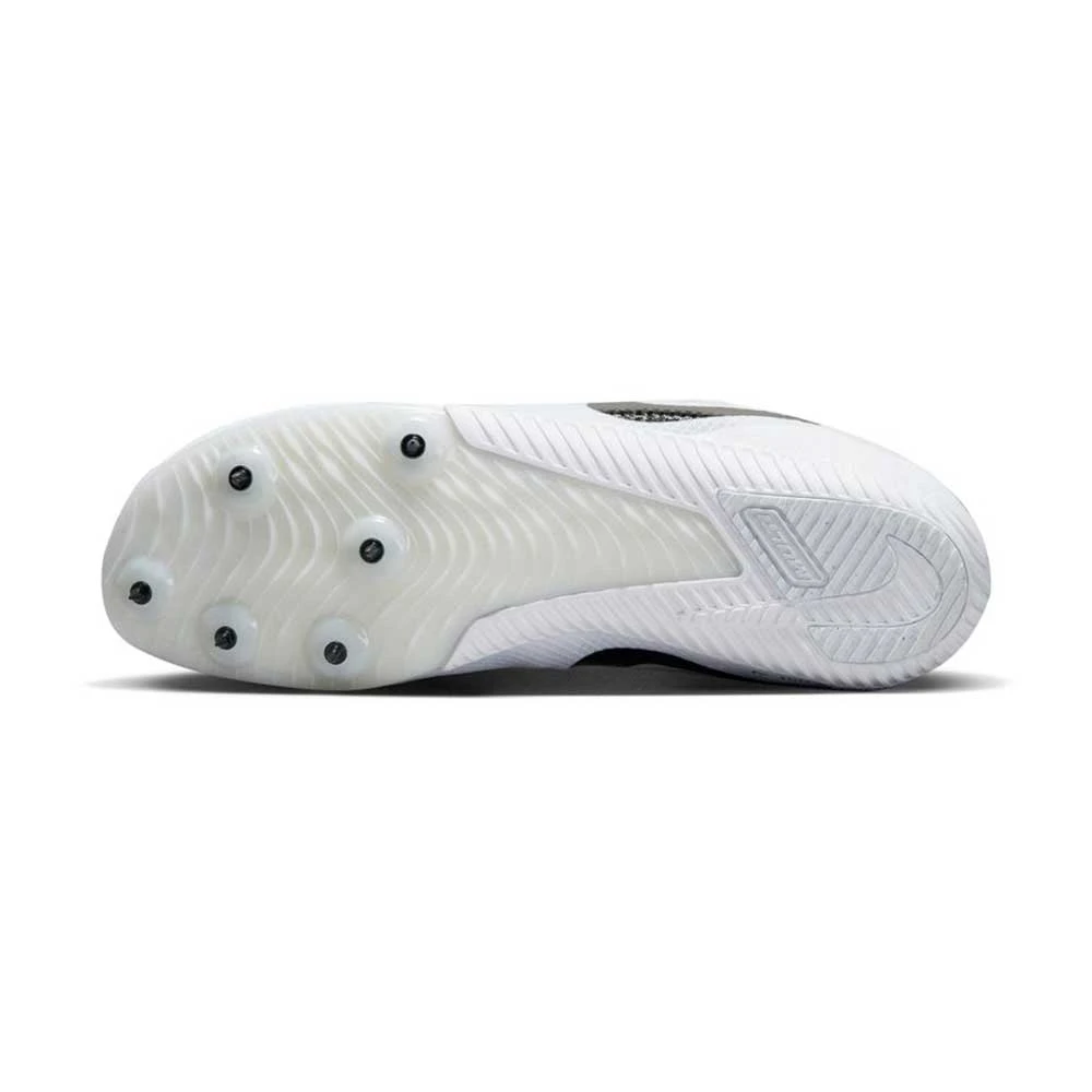 Unisex Nike Zoom Rival Multi Track Spike - White/Black/Metallic Silver - Regular (D) - Image 7