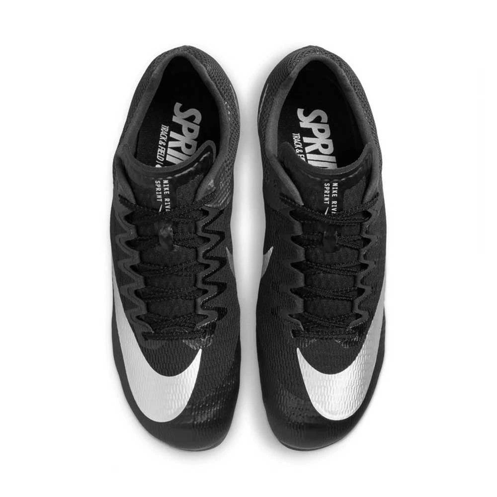 Unisex Nike Zoom Rival Sprint Spike - Black/Metallic Silver/Lt Smoke Grey- Regular (D) - Image 4